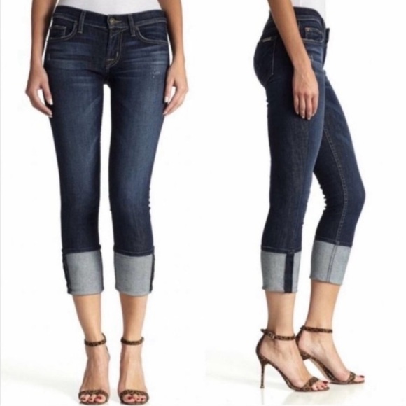 Hudson Jeans Denim - Hudson MUSE CROP SKINNY W/5in CUFF Size 27 Color DMOS